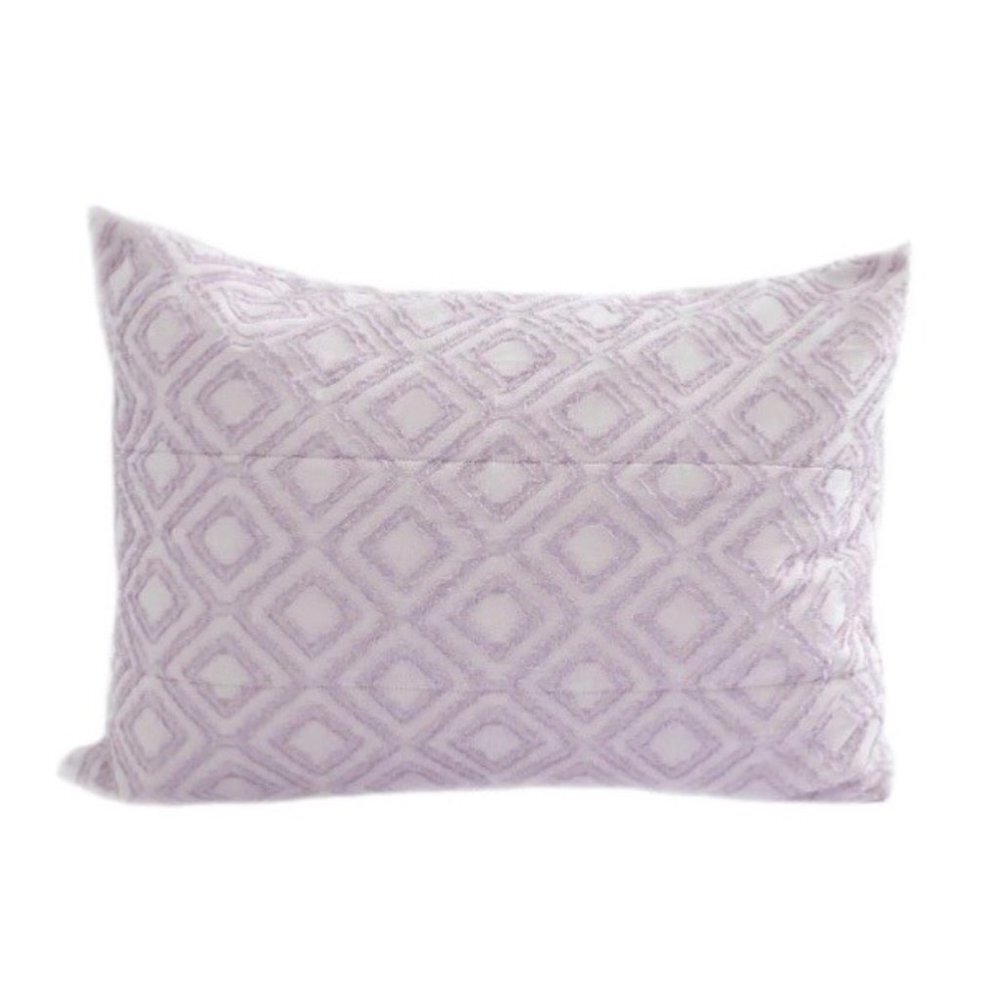 Beddy’s Olivia Luxe Textured Diamond Sham in Purple Standard